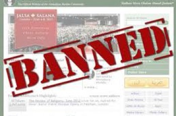 Ahmnaddiya website banned
