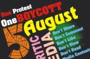 social media protest on 5 august