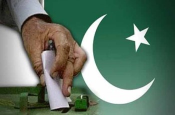 pakistan flag with voting box