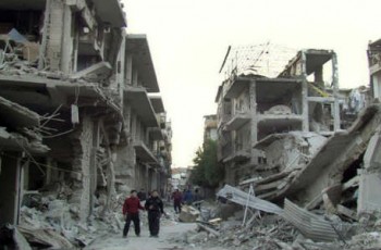 Demolition act in Syria