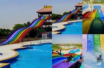 slides in fiesta water park