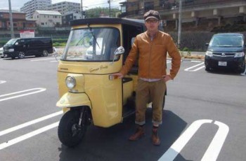 japanese man in rickshaw