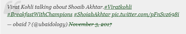 virat kohli tweet about shoaib akhtar
