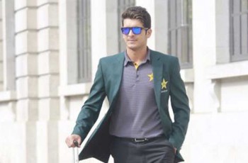 Pakistani cricketer Mir Hamza