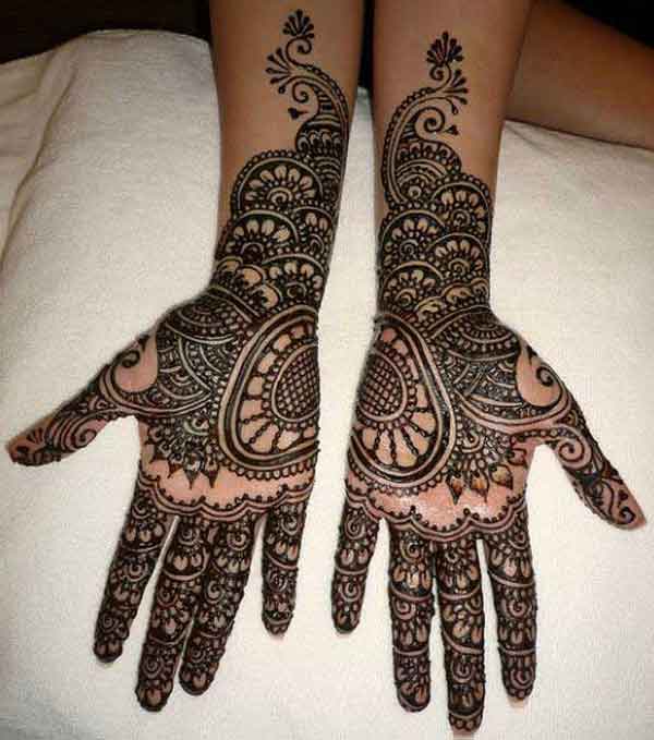 complete hand mehndi pattern