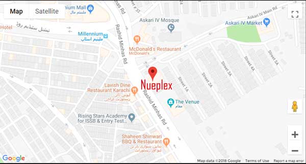 Nueplex Karachi Location