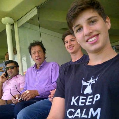 Imran Khan with sons