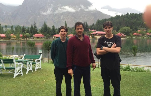 sulaiman isa khan with father and brother