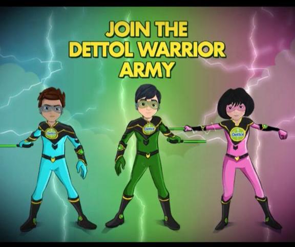 Dettol Warrior Education army kids