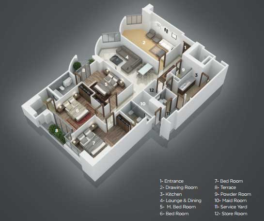 Grove residency layout